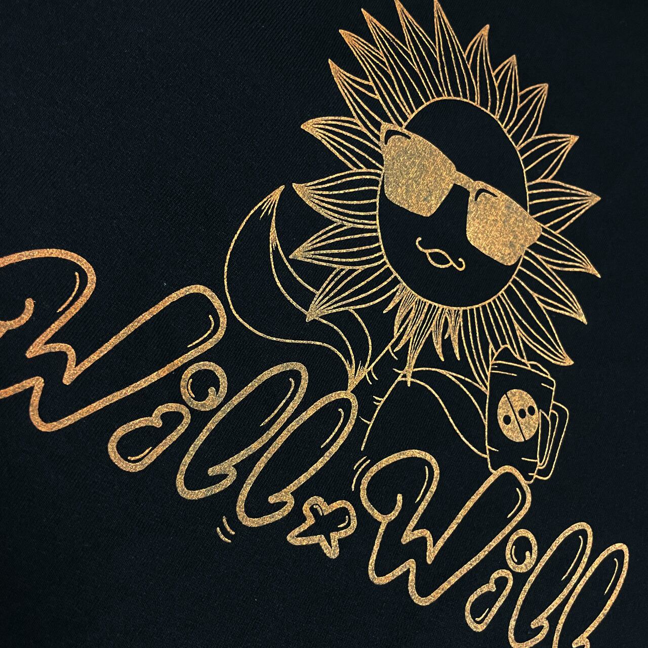 ウィルボーイ Big Silhouette T-shirts Black