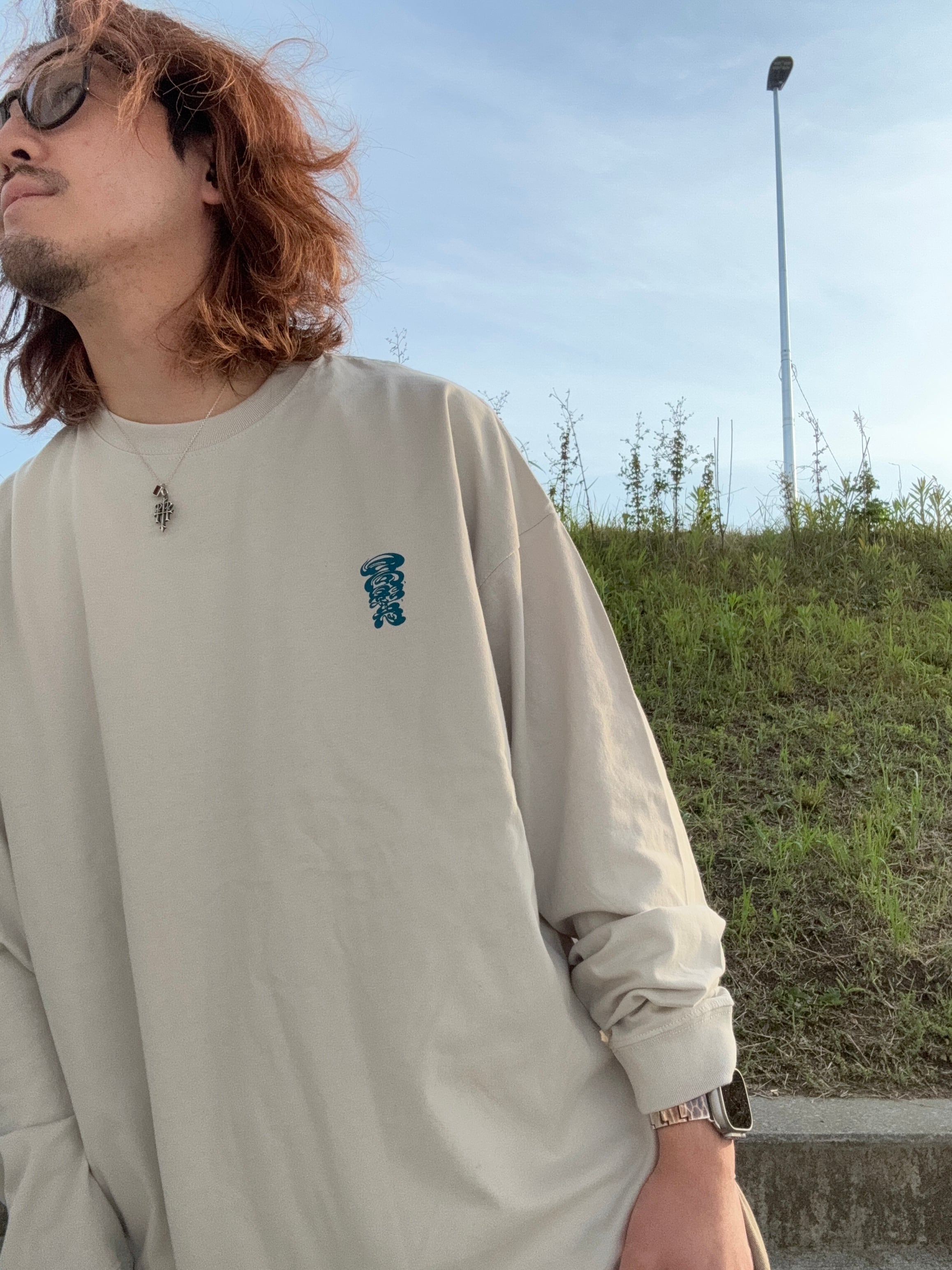 【ヒナタトカゲ×WillxWillコラボ 日向ト影ト志 ロンT Frost Gray 】