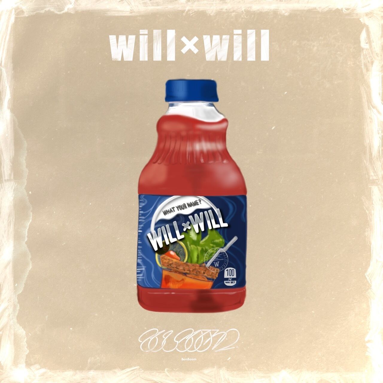 BunBoom 2nd digital single "will×will" Release anniversary T-shirts Black