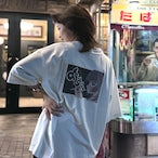 じとめちゃん✕夜スミ コラボTシャツ White