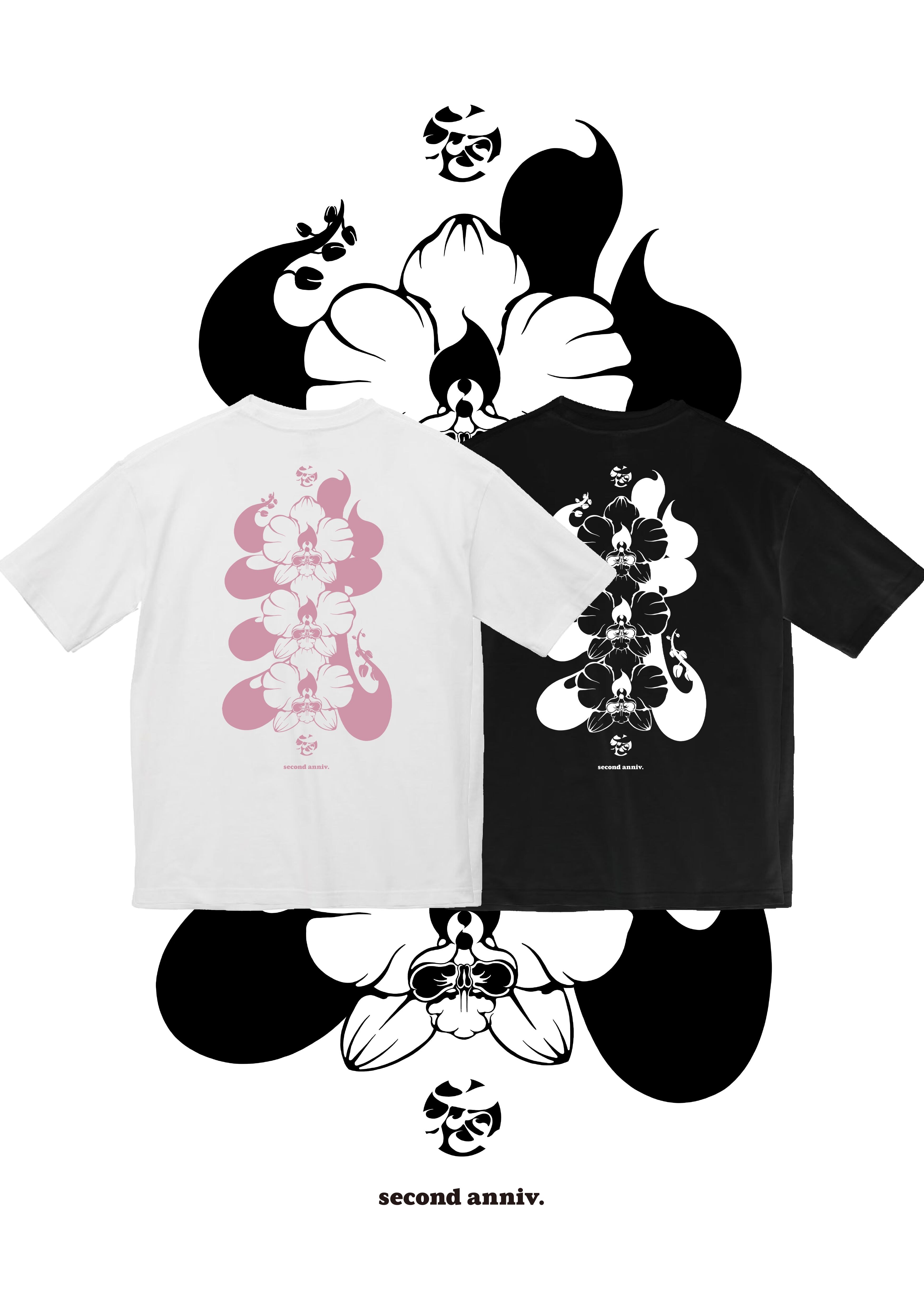 夜スミ 2ed Anniversary Tシャツ Black