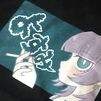 じとめちゃん✕夜スミ コラボTシャツ Black