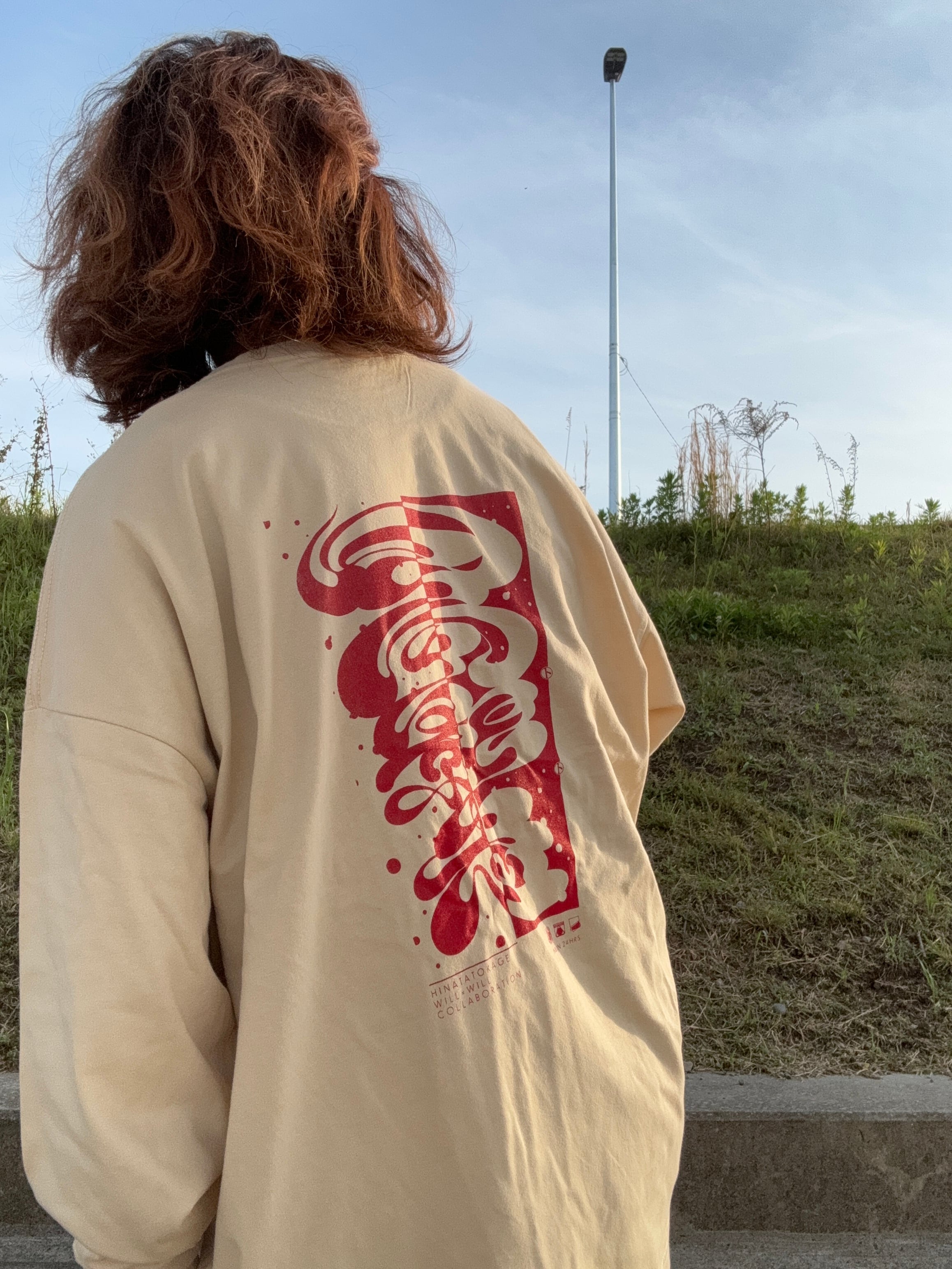 【ヒナタトカゲ×WillxWillコラボ 日向ト影ト志 ロンT Sand】