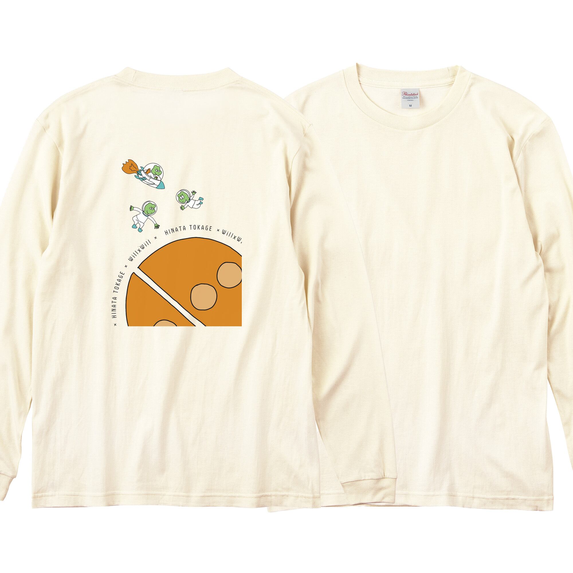 【ヒナタトカゲ×WillxWillコラボ トカゲちゃん ロンT Ivory 】