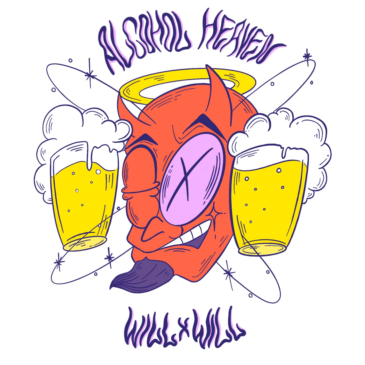 Alcohol heaven T-shirts Black