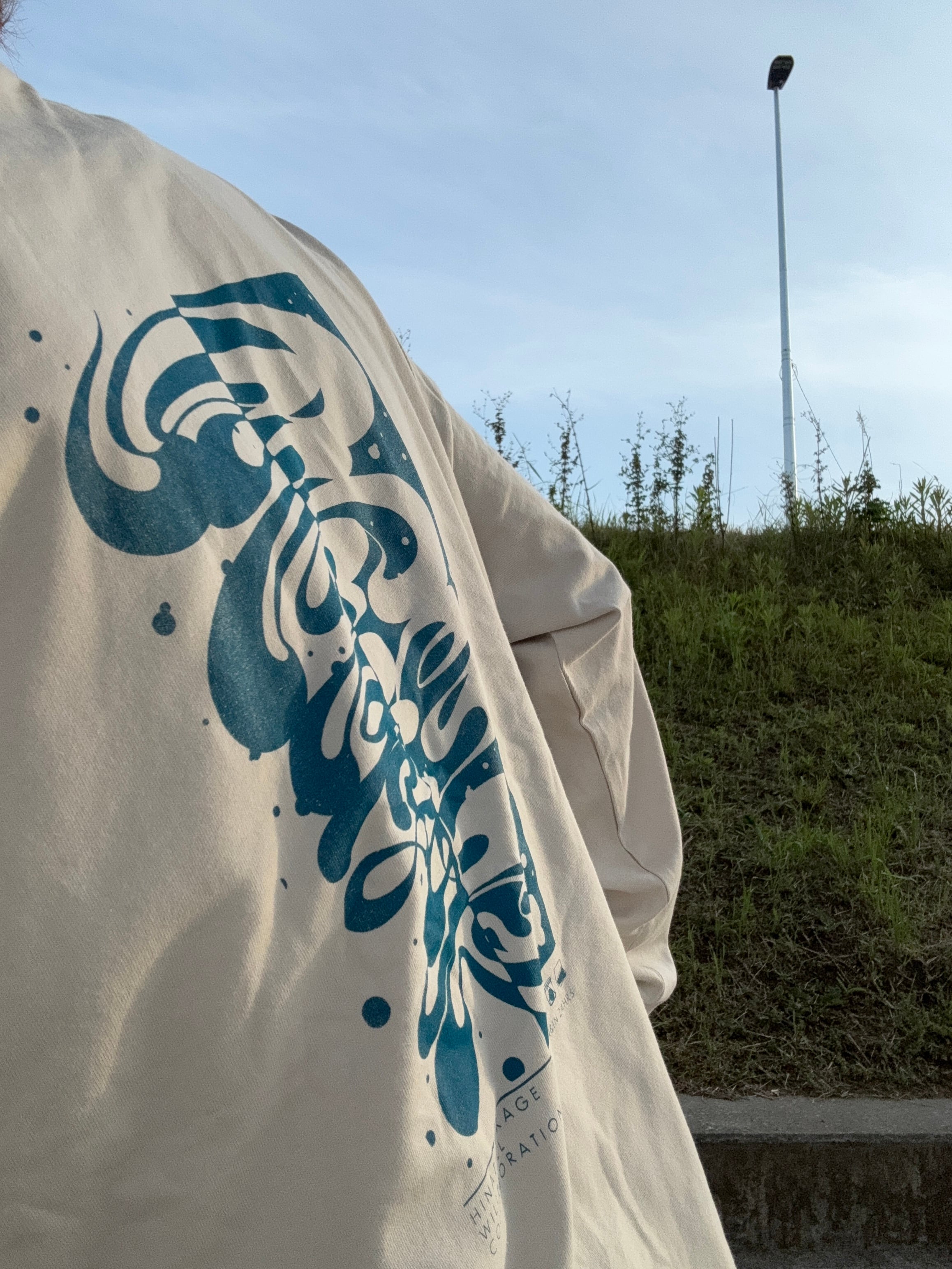 【ヒナタトカゲ×WillxWillコラボ 日向ト影ト志 ロンT Frost Gray 】