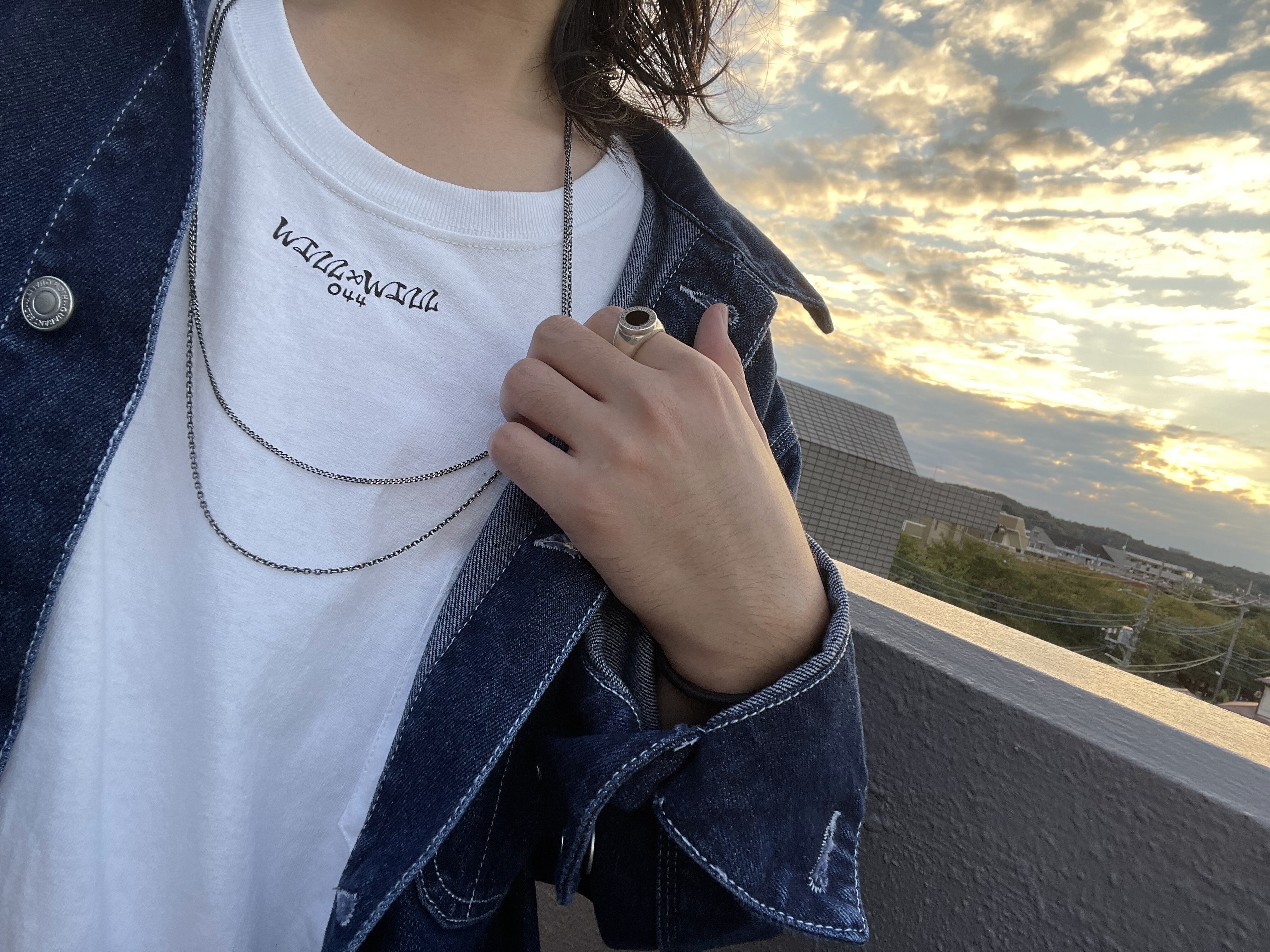 【受注販売】WillxWill postage stamp Long Sleeve 7.1oz White