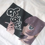 じとめちゃん✕夜スミ コラボTシャツ White