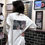 じとめちゃん✕夜スミ コラボTシャツ White