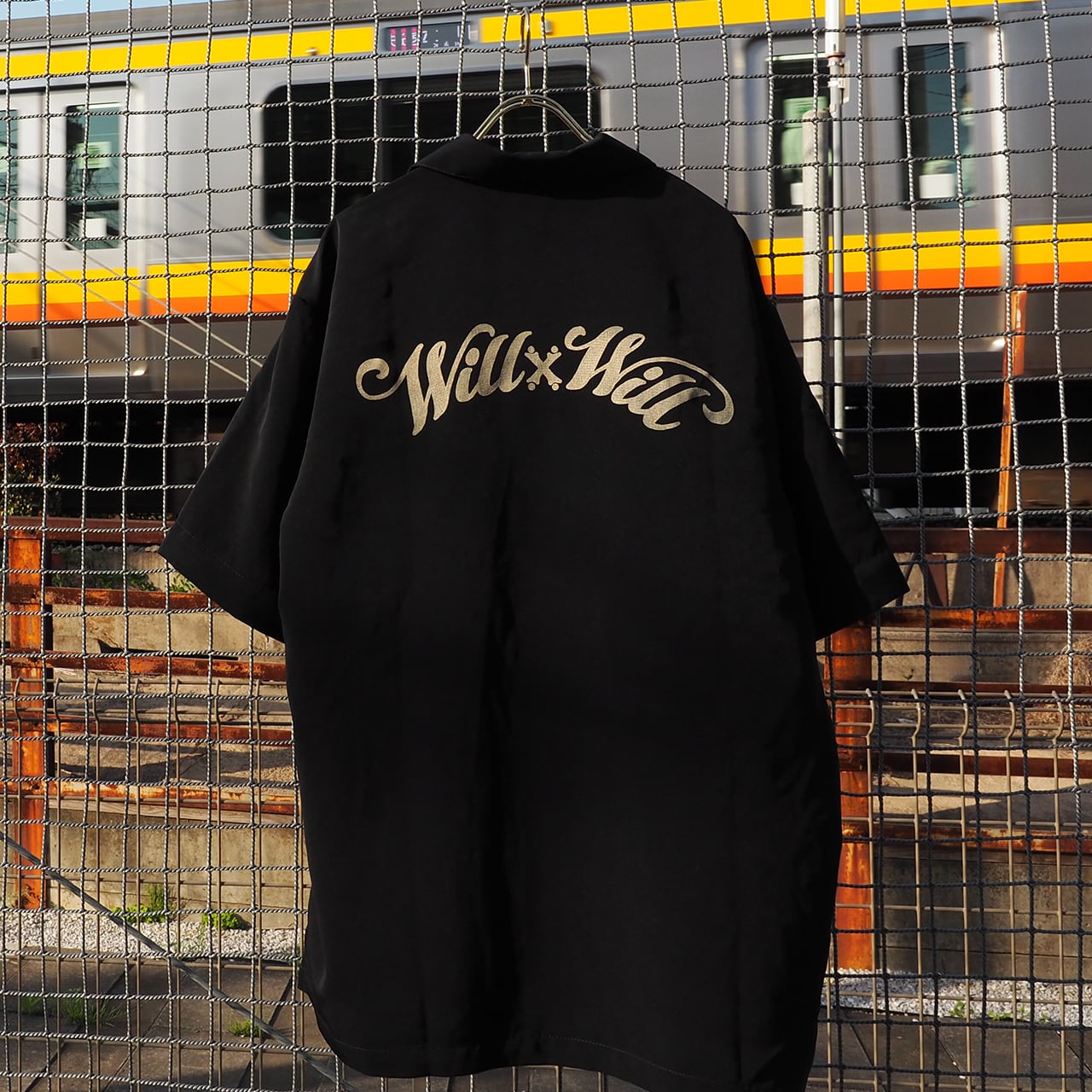 WillxWill Arch Logo Silky Shirts Black