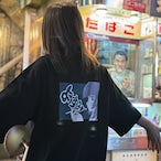 じとめちゃん✕夜スミ コラボTシャツ Black