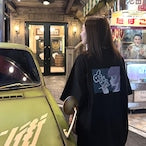 じとめちゃん✕夜スミ コラボTシャツ Black